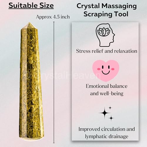 Image of Bronzite Crystal Wand - Pointed Crystal Wand for Energy Healing, Chakra Balancing, Meditation and Home Decor - Crystals and Healing Stones for Gift