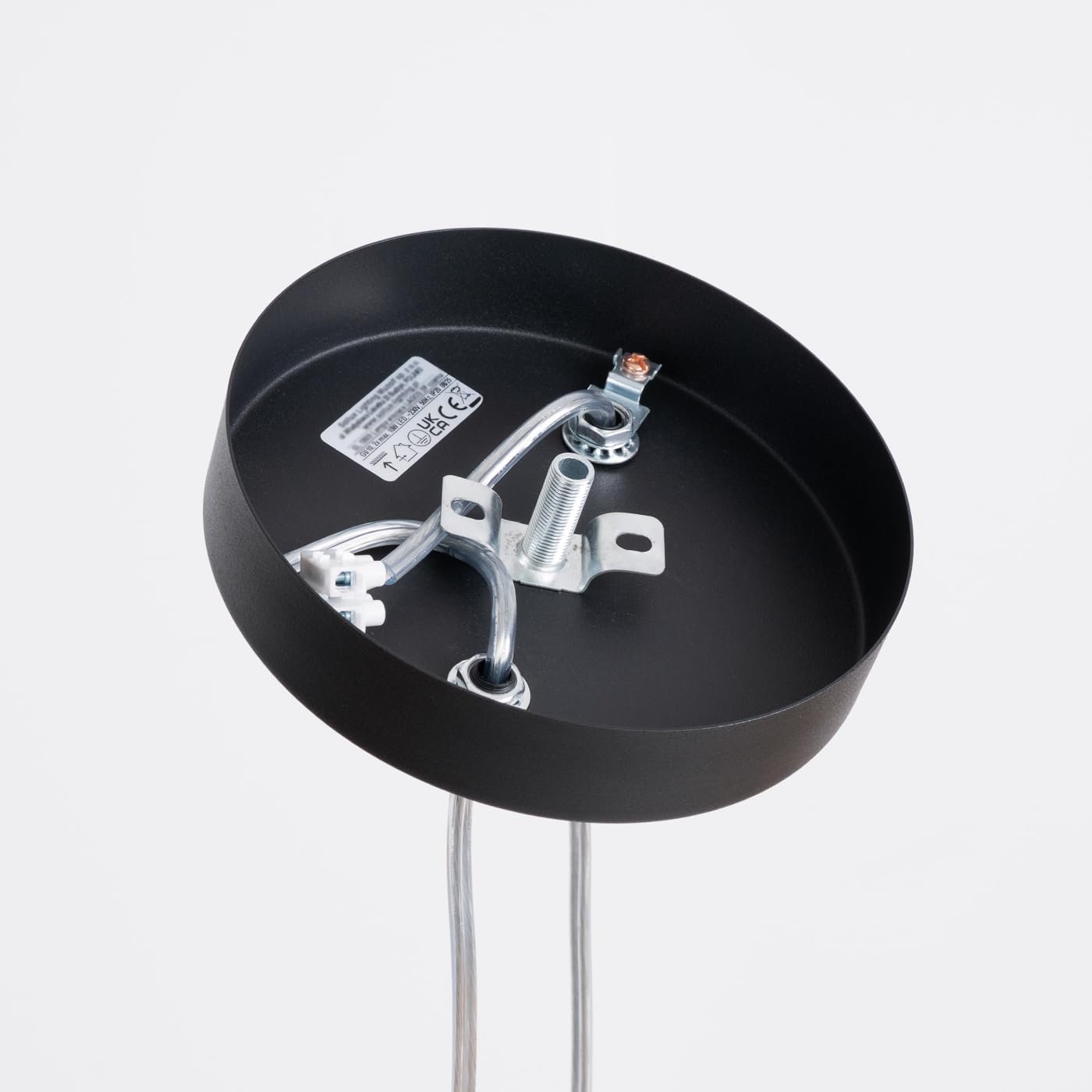 SOLLUX lighting Lámpara Colgante - Lámpara de Techo Acero - 1 Pantalla - Bombilla LED - Negro Lagos