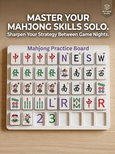 Mahjong Solo Practice Board con 24 ranuras miniatura 4