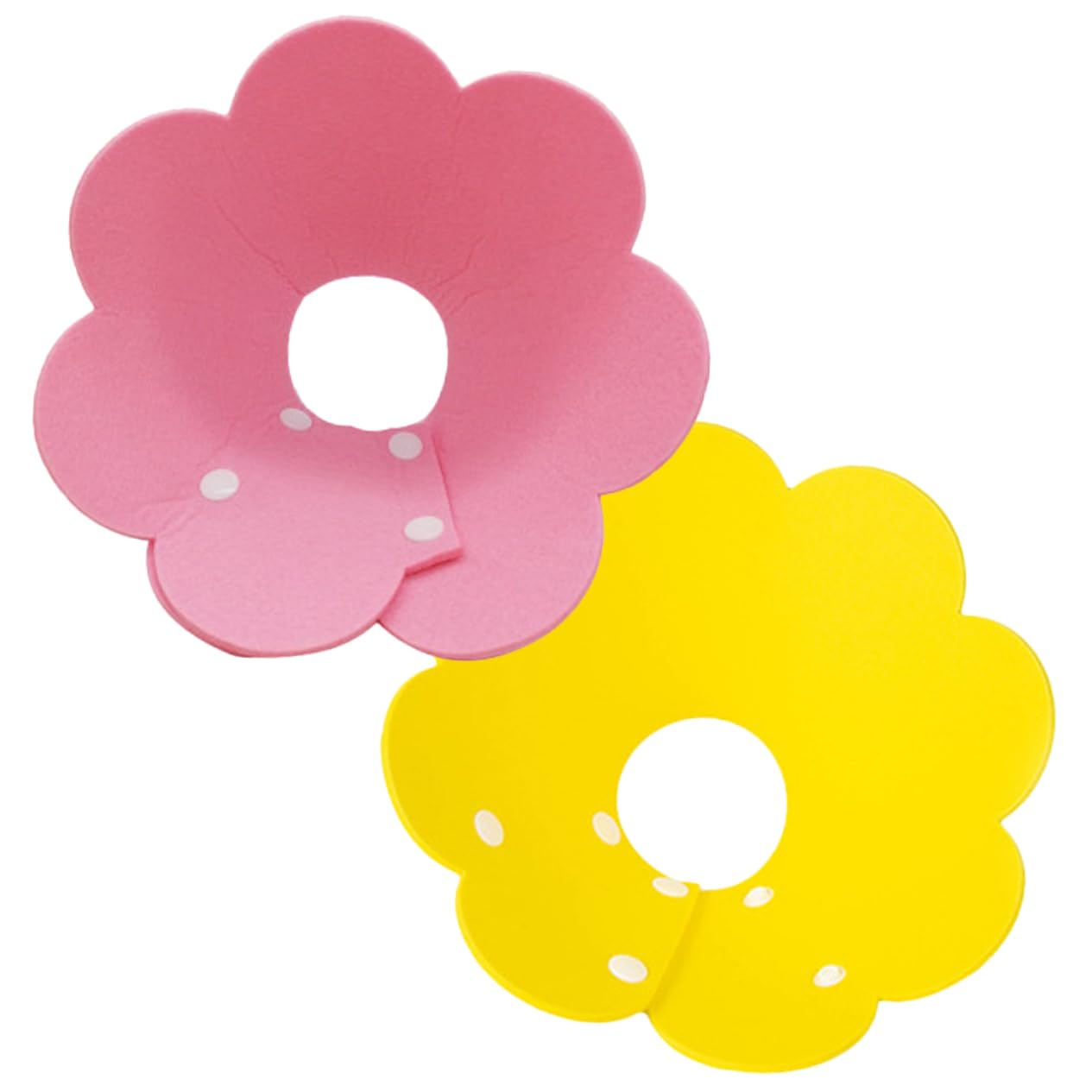 POPETPOP 10pezzi Collare Per Gatti e Cani Kit Di Collari Antistrozzo Per Recupero Leggero e Traspirante Per Guarigione Post-operatoria e Ferite Colori Lemon e Cute