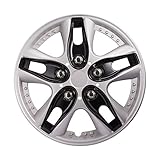 12 Inch Black Hubcap Wheel Cover Replacement Car Vehicle Wheel Rim Skin Cover Pack of 4