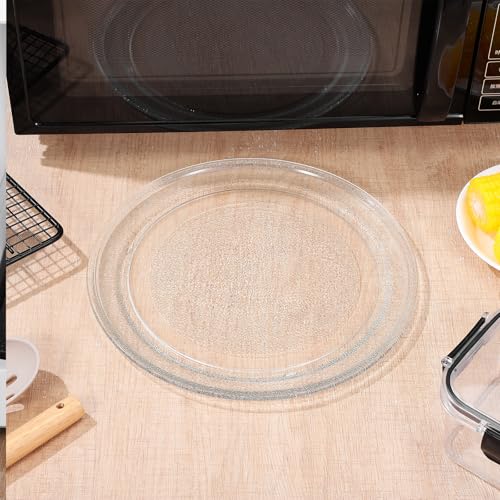 Plateau tournant micro-ondes 25,5 cm en verre avec plaque de cuisson