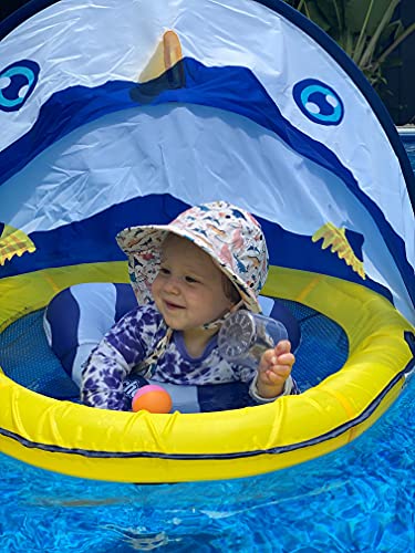 Funky Junque Kids Sun Hat Baby Toddler Infant Wide Brim Beach Adjustable Chin Strap UPF 50+2