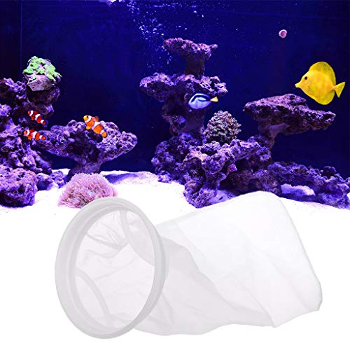 Image of Filter Socks for Extra Fine Mesh 7 Inch By 17 Inch Long Premium Aquarium Nylon Filter Bags with Rings