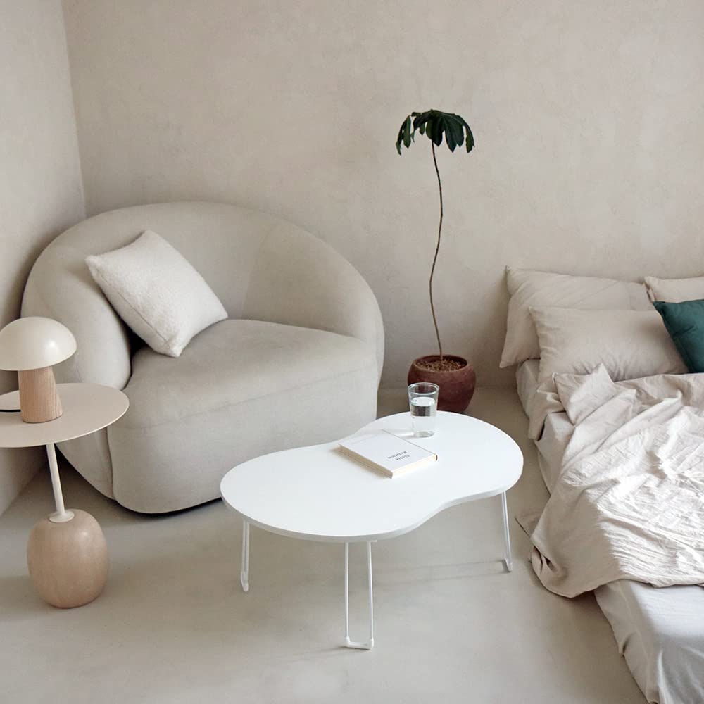 ReCENO折り畳み式 ローテーブル コンパクト パステル 淡色 韓国風