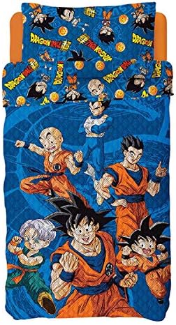Lepper Colcha Dupla Face Solteiro Estampada Bouti Dragon Ball 1,6...