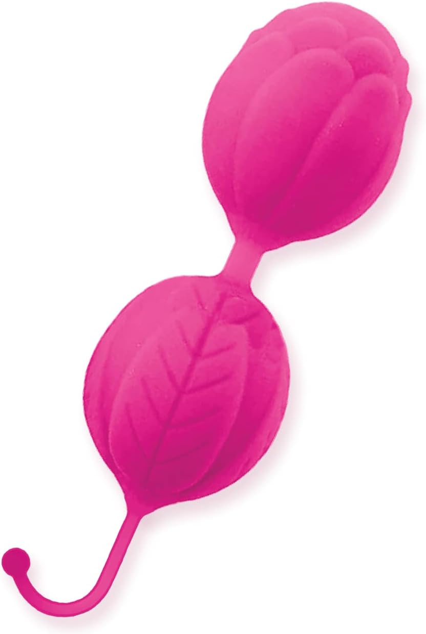 Sex Toy Gift Set Bundle of Shades Jelly TPR Gradient Strapless Strap On - Pink/Yellow and Icon Brands S-Geisha ballss, Silicone Geisha Balls Balls, Pink