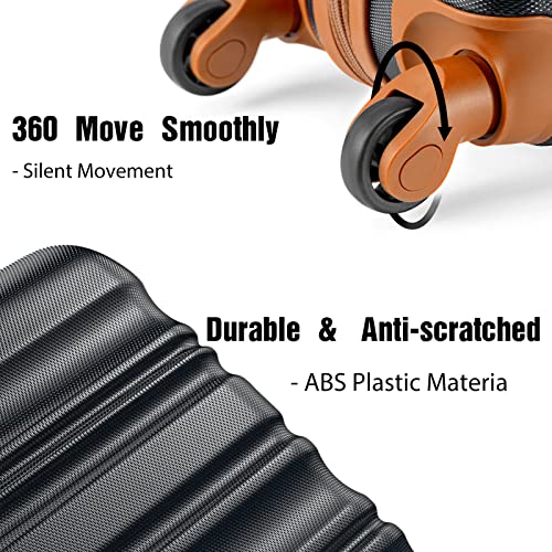 Long Vacation LV400002 Luggage Set 4 Piece Luggage Abs Hardshell Tsa Lock Spinner Wheels Luggage Carry thumb #3