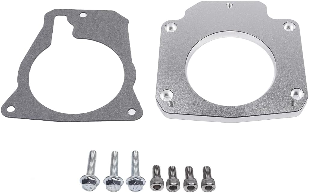 LS Drive By Wire Throttle Body Adapter, Compatible with LS3 4 Bolt Intake to LS1 3 Bolt TB DBW LS2 LH6 L92 L76 LY2 LY5 LY6 LC9 LFA LH8 LMG L98 L9H L20 L94 LZ1 L99 L96 LC8 L77 551567