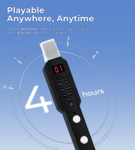 vangoa ewi-100 portable mini digital electronic wind instrument synthesizer rechargeable with removable mouthpiece for kids adults beginners