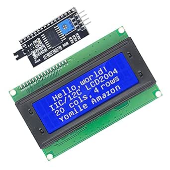 Youmile IIC/I2C/TWI Serial 2004 20x4 LCD Module Shield Display Blue ...