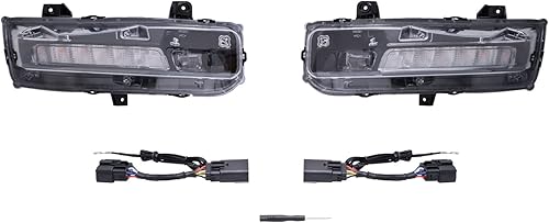 Diode Dynamics Elite Series - Lámpara antiniebla combinada compatible con Ford Mustang 2018-2023 (USDM), blanco frío (juego)