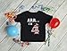 ARR I'm 4 Pirate 4th Birthday Shirt Boy Four Years Old Toddler Kids T-Shirt 4T Black