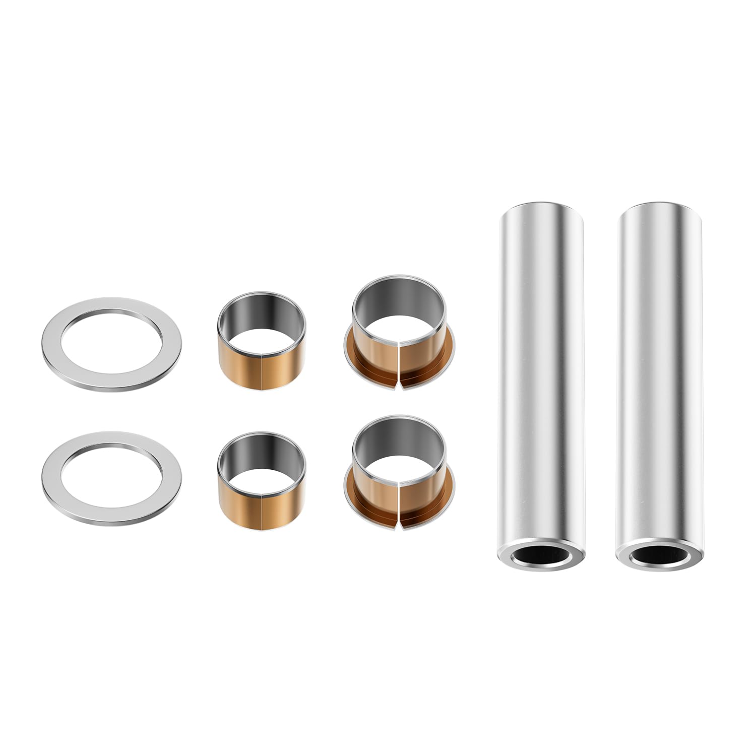CLUBRALLY EZGO TXT/RXV Golf Cart Bushing Spindle King Pin Tube, Claw Copper Sleeve Kit, OEM# 70648G01,70749G01, 70745G01