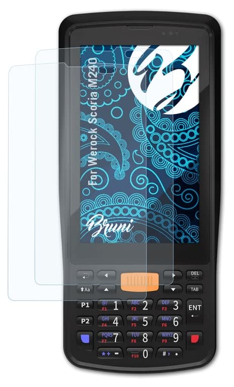 BruniScreen Protector compatible with Werock Scoria M240 Protector Film, crystal clear Protective Film (2X)