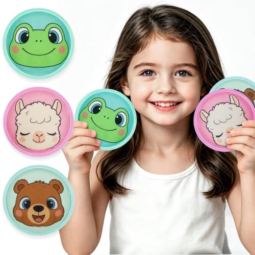 Image of Large Kids Ice Packs for Boo Boos with Strap, 3 Packs Cute Reusable Hot Cold Gel Packs for Kid's Fever,Pain Relief,Wisdom Teeth,First Aid and Neck, Head, Arms, Legs Injuries