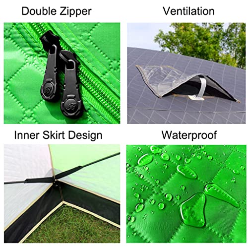 Carpa para pesca invierno 1-4 persona resistente viento y lluvia miniatura 5