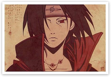 Amazon Com Zhao Huax Anime Naruto Poster Naruto Itachi Mangekyou Sharingan 39 3d Print Wall Art For Living Room Bedroom College Dorm Home Decorations Giclee Oil Paintings 8x12 Inch Without Frame Posters