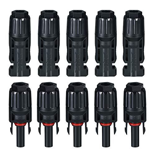 DECDEAL 20 pares de conectores de cabo do painel solar macho/fêmea com ferramenta de montagem de cha