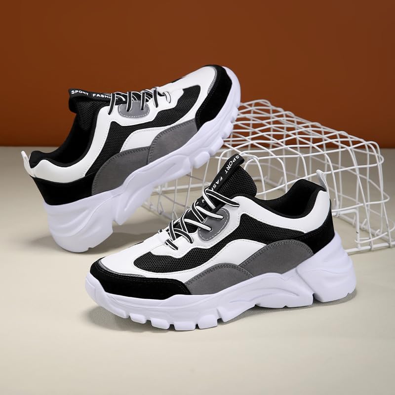 Big Size Women's Colorblock Chunky Sneakers – Trendy Running Sports Shoes2