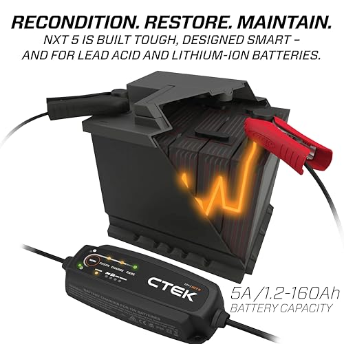 Image of CTEK 40-658 NXT 5 Fully Automatic 4.3 amp Battery Charger and Maintainer 12V