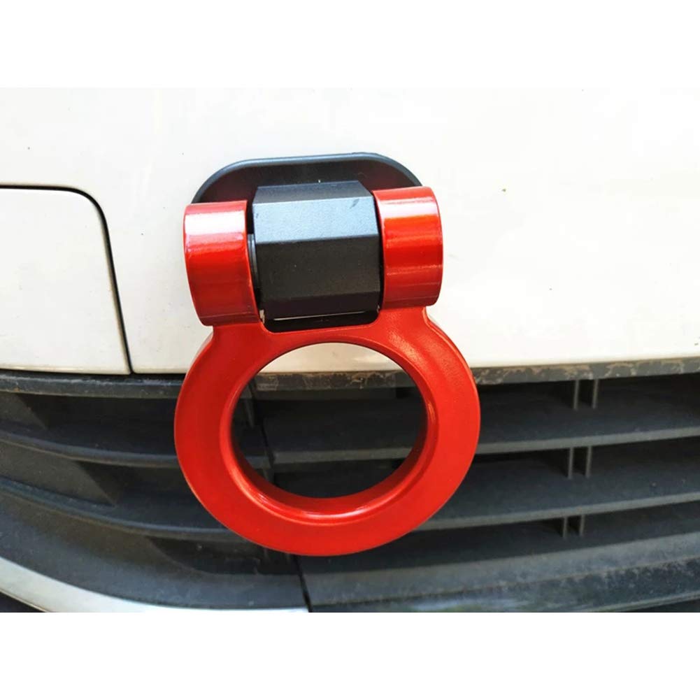 Universal Car Tow Hook Decor - Black Triangle Self-Adhesive Bumper Sticker