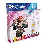 Ammo Set de base avec une sélection polyvalente et indispensable de 12 couleurs de la gamme Ionic Smart Colors, acrylique, multicolore, 20 ml