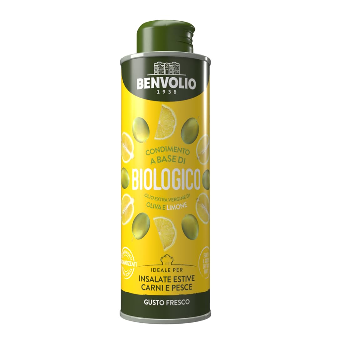 BENVOLIO - Huiles d'liOve Extra Vierges Aromatisées Biologiques | 250 ml | (Citron)
