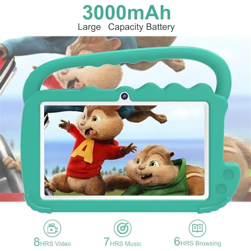 Tablet infantil de 7 polegadas, tablet Android 12 para crianças, 4 GB de RAM 32 GB ROM, tablet infan