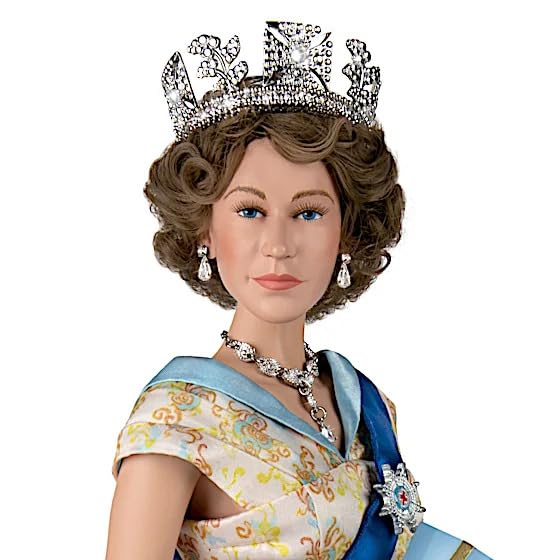 Muñeca Coleccionable Queen Elizabeth II 38 cm miniatura 2