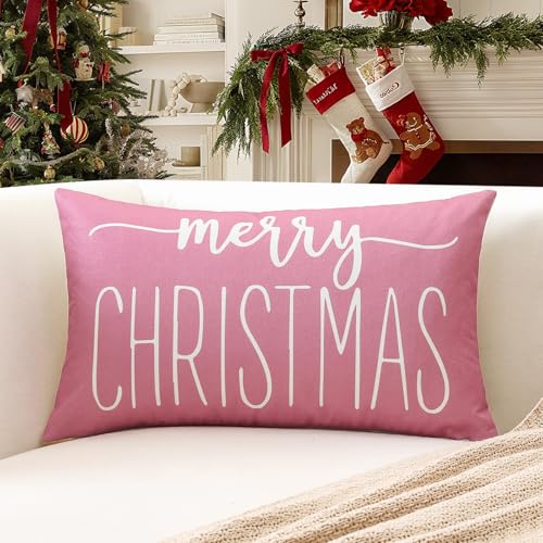 Artscope 1er Set Weihnachten Kissenbezüge 40x60cm Merry Christmas...