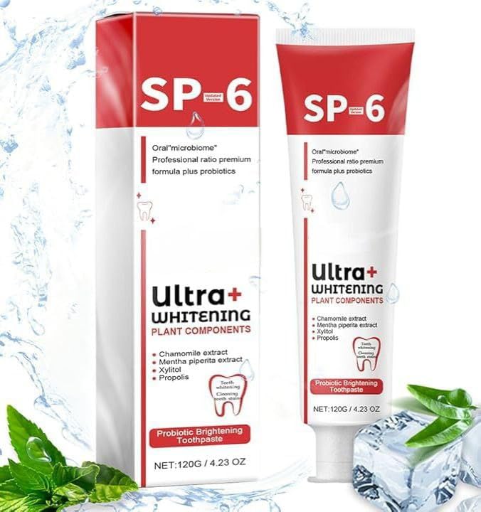 New Sp-6 Toothpaste, Brightening & Stain Removing Toothpaste, sp-6 probiotic whitening toothpaste, Teeth Whitener Toothpaste, Natural Tooth Whitener, 30g - (Pack of 1) (B0DFMFKK7F) Amazon Price History, Amazon Price Tracker