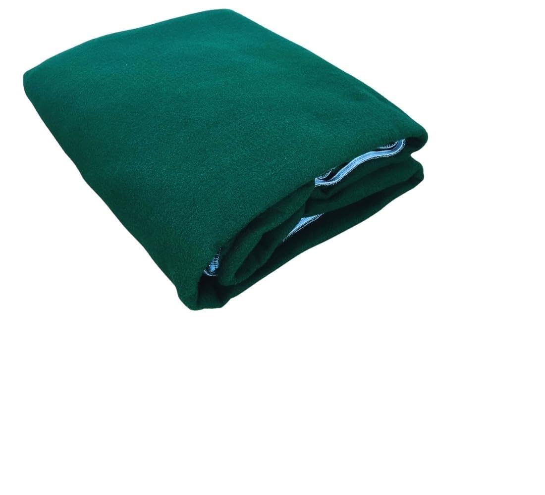 Generico Copritavolo da Gioco Verde, con Elastico, per Tavoli da 4 Posti, Quadrato 140 x 140 cm, Poliestere, Panno Verde Per Tavolo, Poker - Burraco - Texas Holde'm