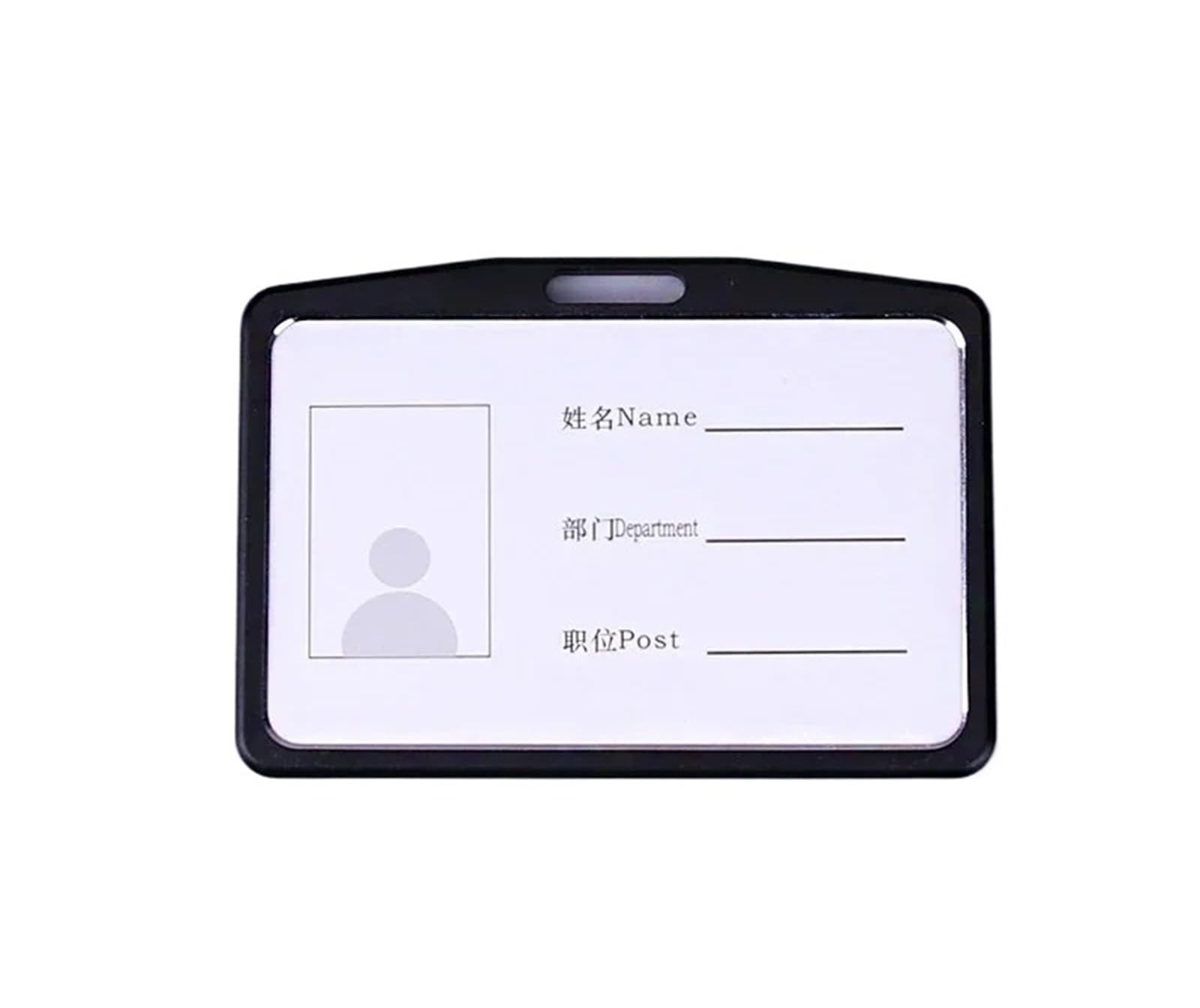 Lot de 15 porte-badges en aluminium pour le travail de bureau - Porte-cartes d'identité en alliage d'aluminium - Couverture pour nom d'employé de bureau (4)