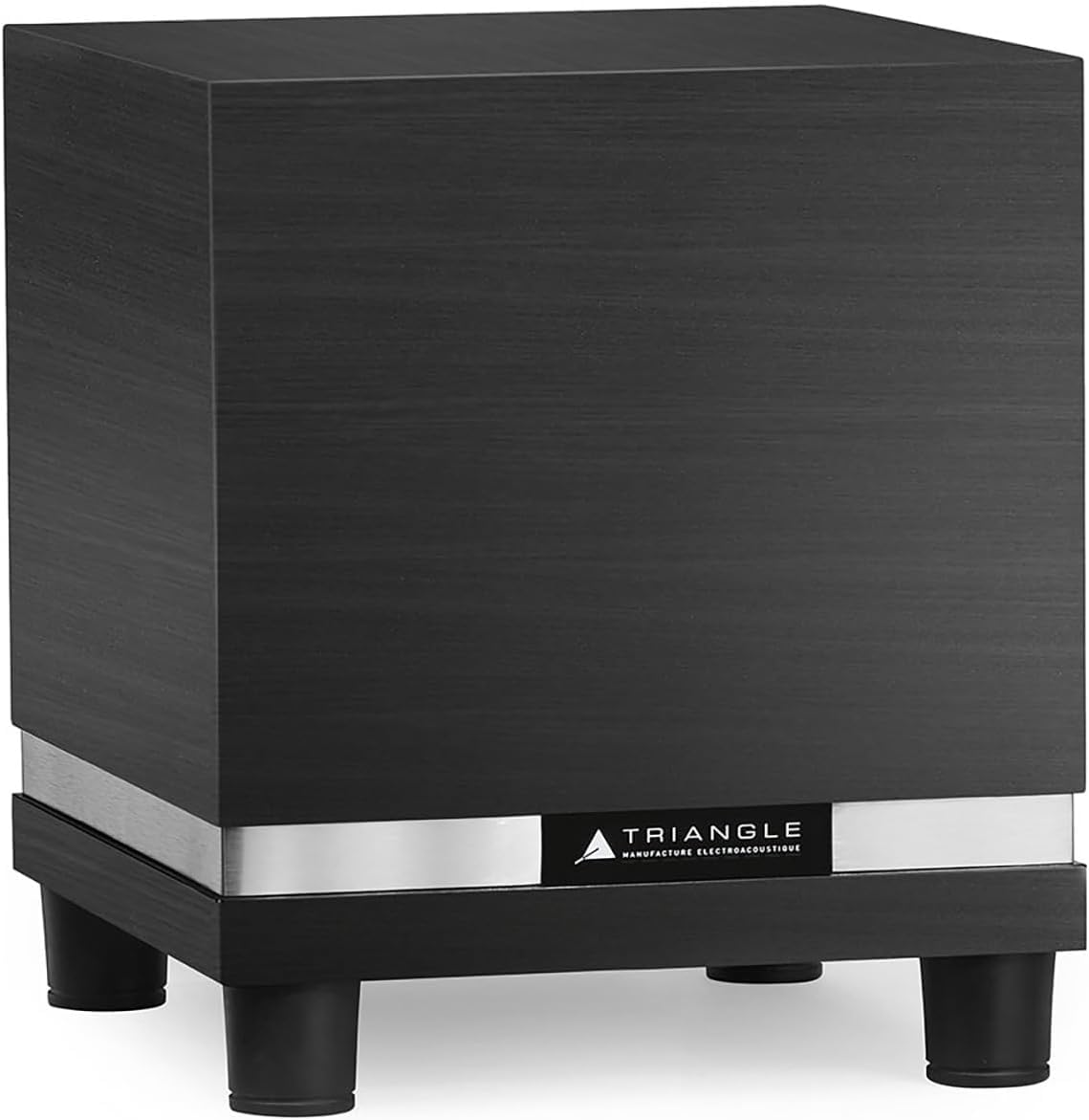 Triangle – Subwoofer THETIS 300 con Amplificador de 150W – Bass Reflex - Altavoz de 20 cm – Entradas RCA/LFE/Alta Nivel - Control Remoto - Música y Cine en casa - 300 x 340 x 300 mm - Negro