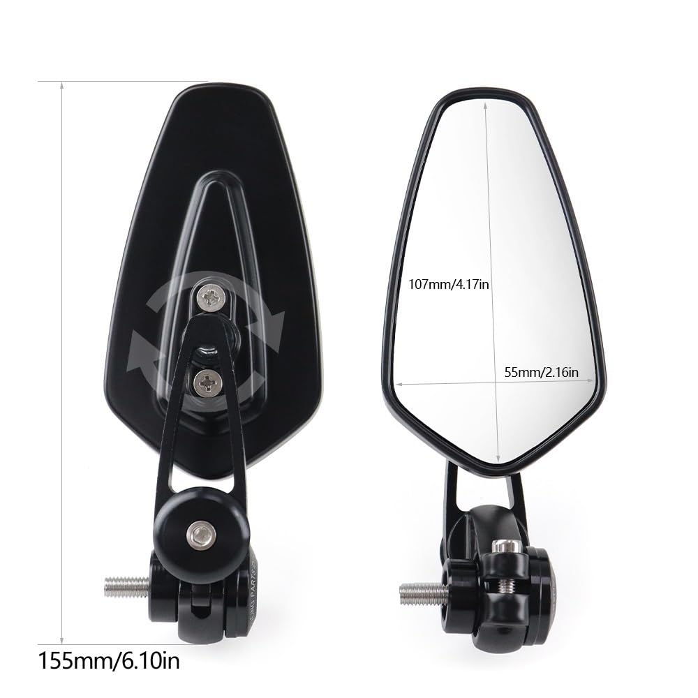 Motocyklowe Lusterka Wsteczne Pasuje Do MT-09 Do MT-07 MT09SP FZ-07 Lusterko Wsteczne Kierownica Koniec Lusterka Boczne Moto Akcesoria Motocyklowa kierownica lusterka