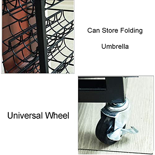 Support de parapluie commercial métallique de rangement d'eau mobile