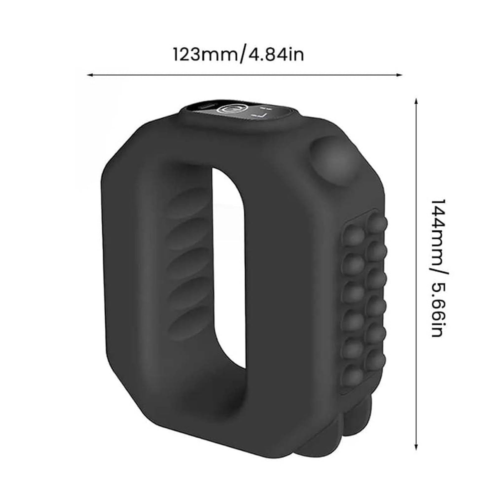 Mini Anillo Eléctrico De Masaje Muscular, Masajeador Eléctrico De Fascia Con Modos Ajustables, Herramienta De Masaje «Fascia Blaster», 10 Niveles De Intensidad, Quema Rápida De Grasa (A)