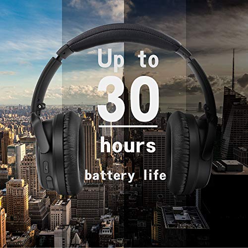 Aktive Noise Cancelling Kopfhörer, FOGEEK Apollo 11 Bluetooth Kopfhörer mit tiefem Bass-HiFi-Mikrofon, kabelloser, klappbarer Kopfhörer, 30 Stunden Akkulaufzeit für TV-PC-Mobiltelefone auf Reisen – Bild 3