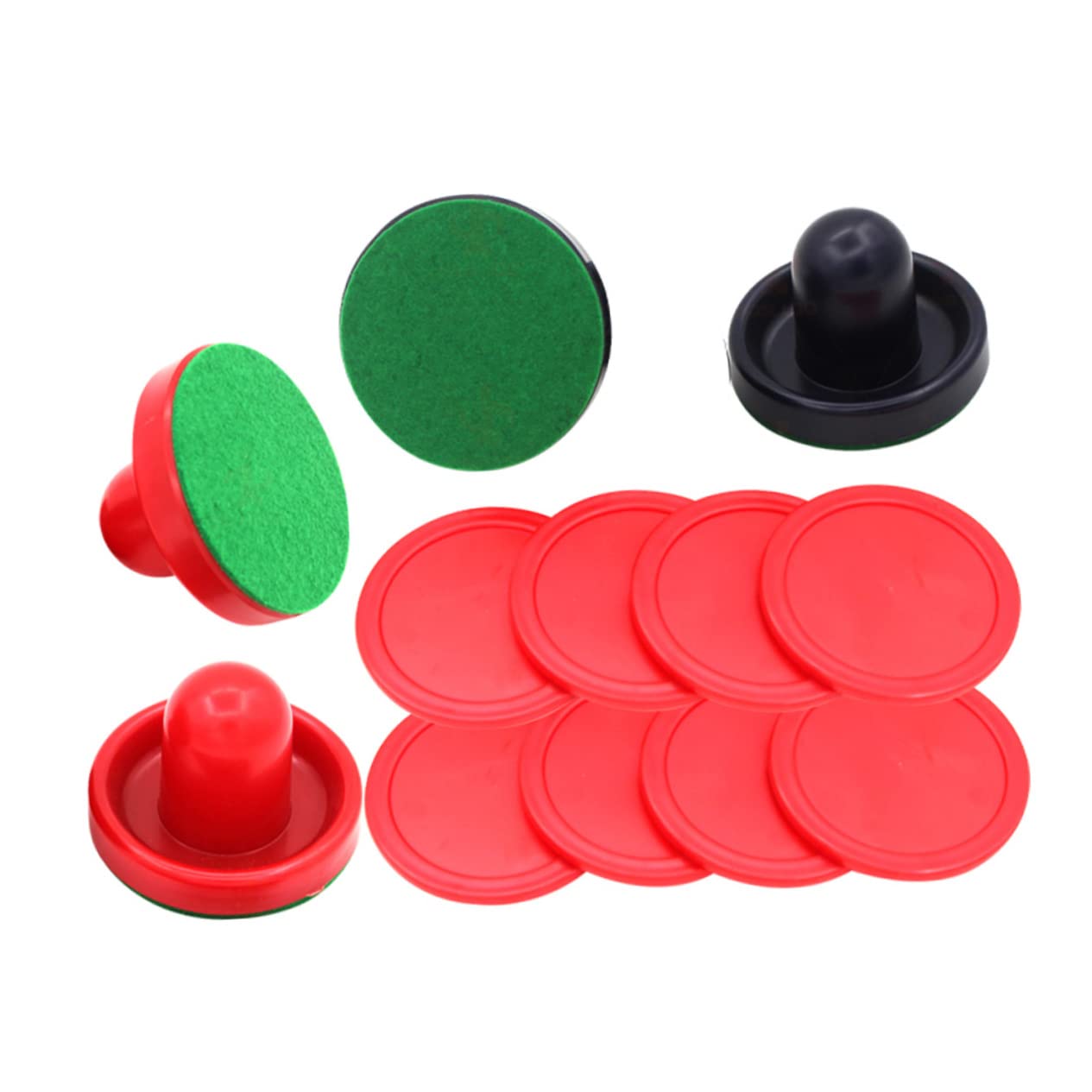 FOYTOKI 1Set Table Pushers Air Hockey Pucks Replacement Pucks for Game Includes Pushers Essential Hockey Accessories for Family