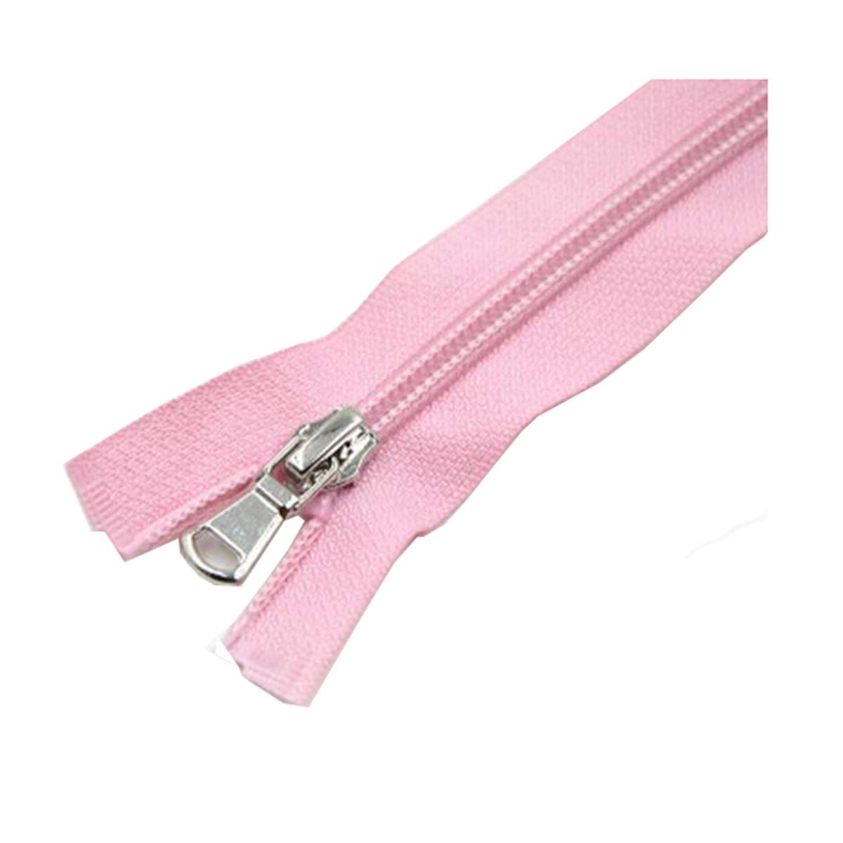 DSESS Zippers,Zipper Tape#5 Metallic Nylon Coil Zippers,1Pcs Sewing Zippers, Supplies Zippers for DIY Sewing Craft Tailor Bag Garment(Pink)