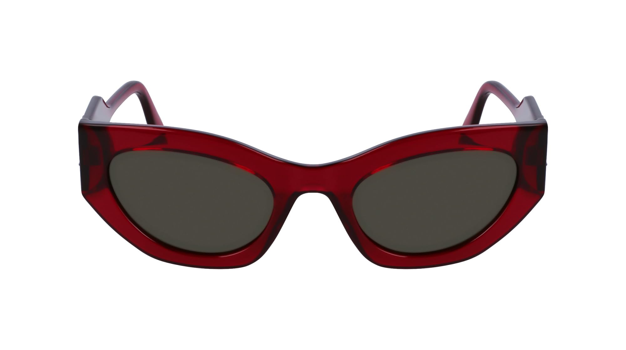 Karl Lagerfeld Unisex Cyclamen Women's Sunglasses Kl6122s - With Solid Green Lens