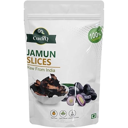 Cudiq Jamun Slices 100gm Pack of 1 No Preservatives No Add