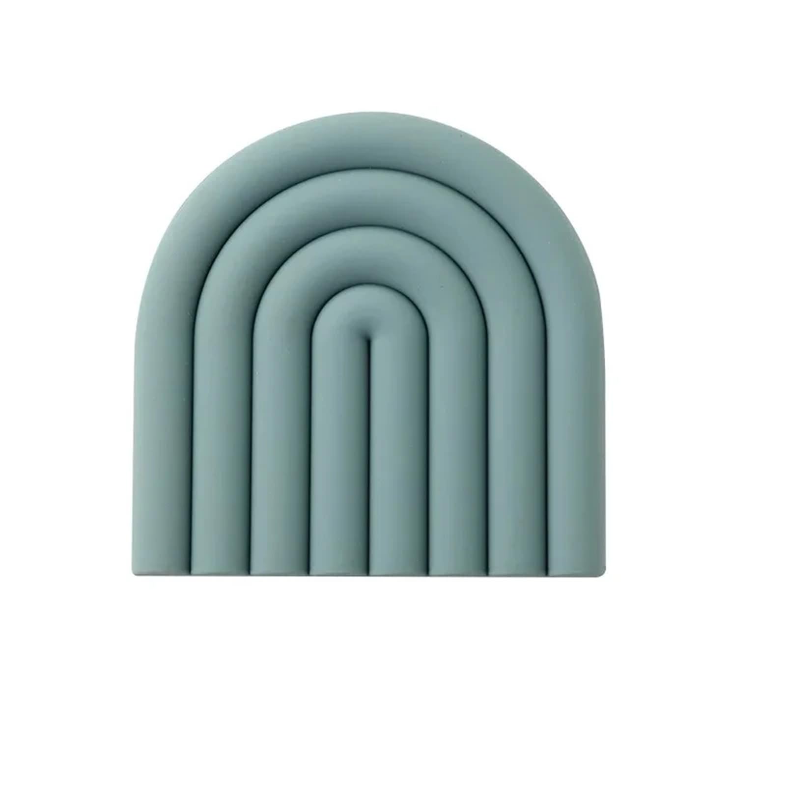 silicone trivet Table Mat, Silicone Trivet Rainbow Heat Mat Pot Holder For Kitchen 15x15cm 1-6 Pcs(15X15CM-2)