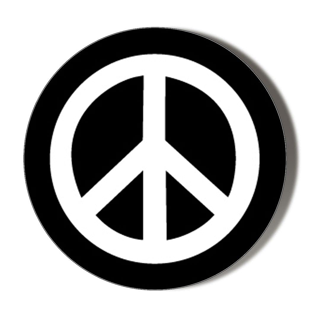Gift Insanity Multi Cnd Peace Symbol 10 X 49Mm Vinyl Stickers Pack Of 10