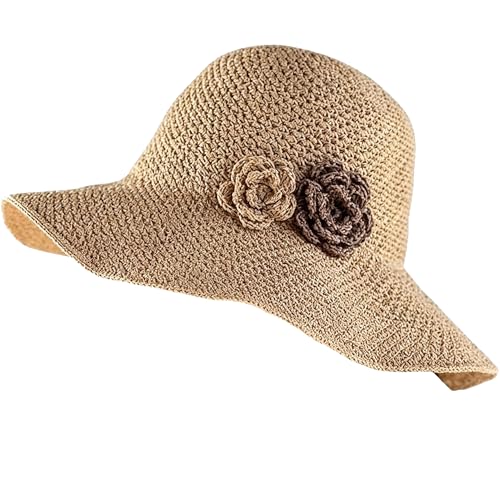 Sombrero de paja mujer con ala ancha para verano