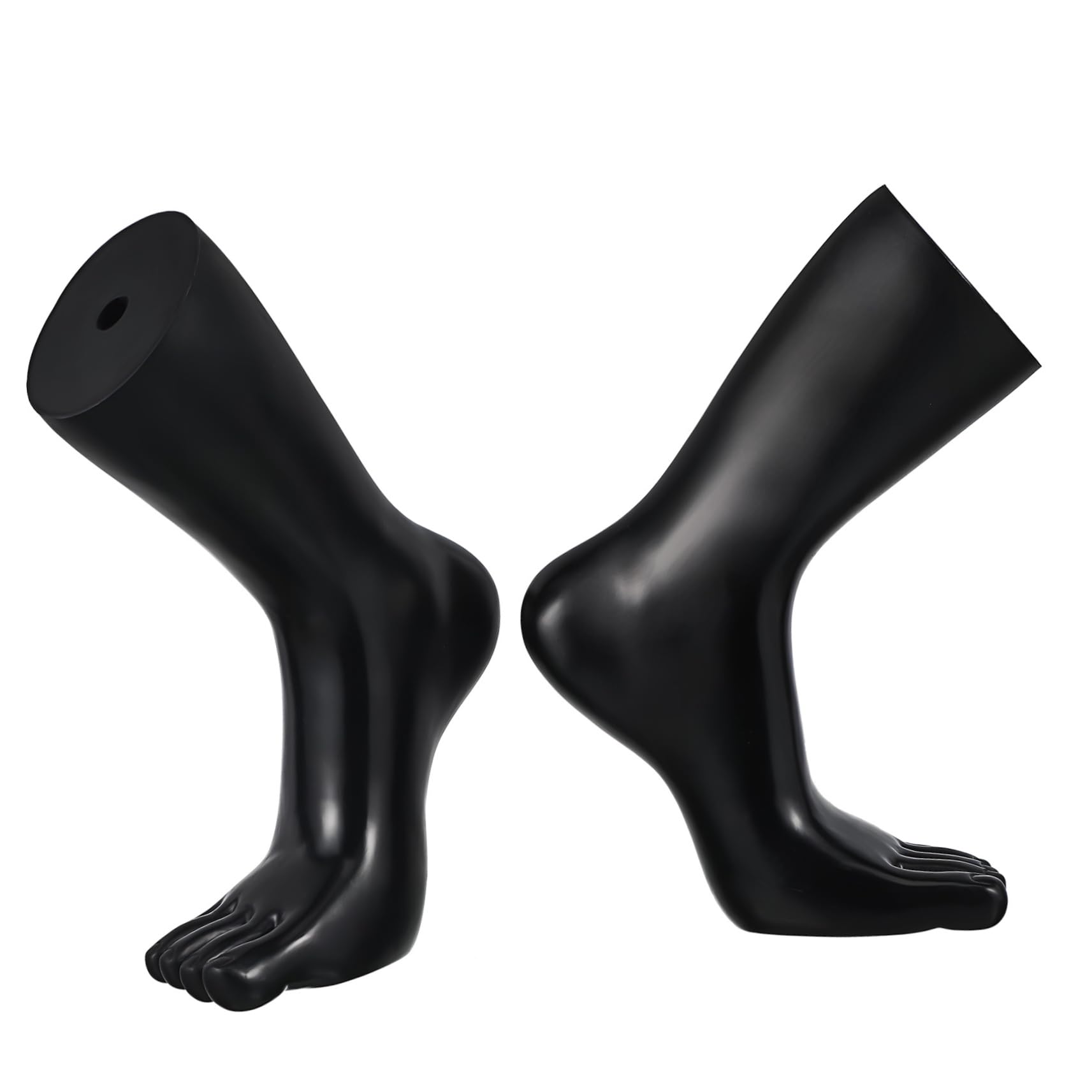 HAWILLOSCH 1 Pair Mannequin Foot Display Sock Holder Stand Sturdy Support for Socks Anklets Proportional Smooth Surface for Fashionable Showcasing for Store Home Use