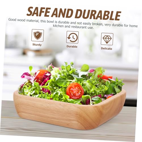 Saladier en bois carré durable et élégant par VALICLUD