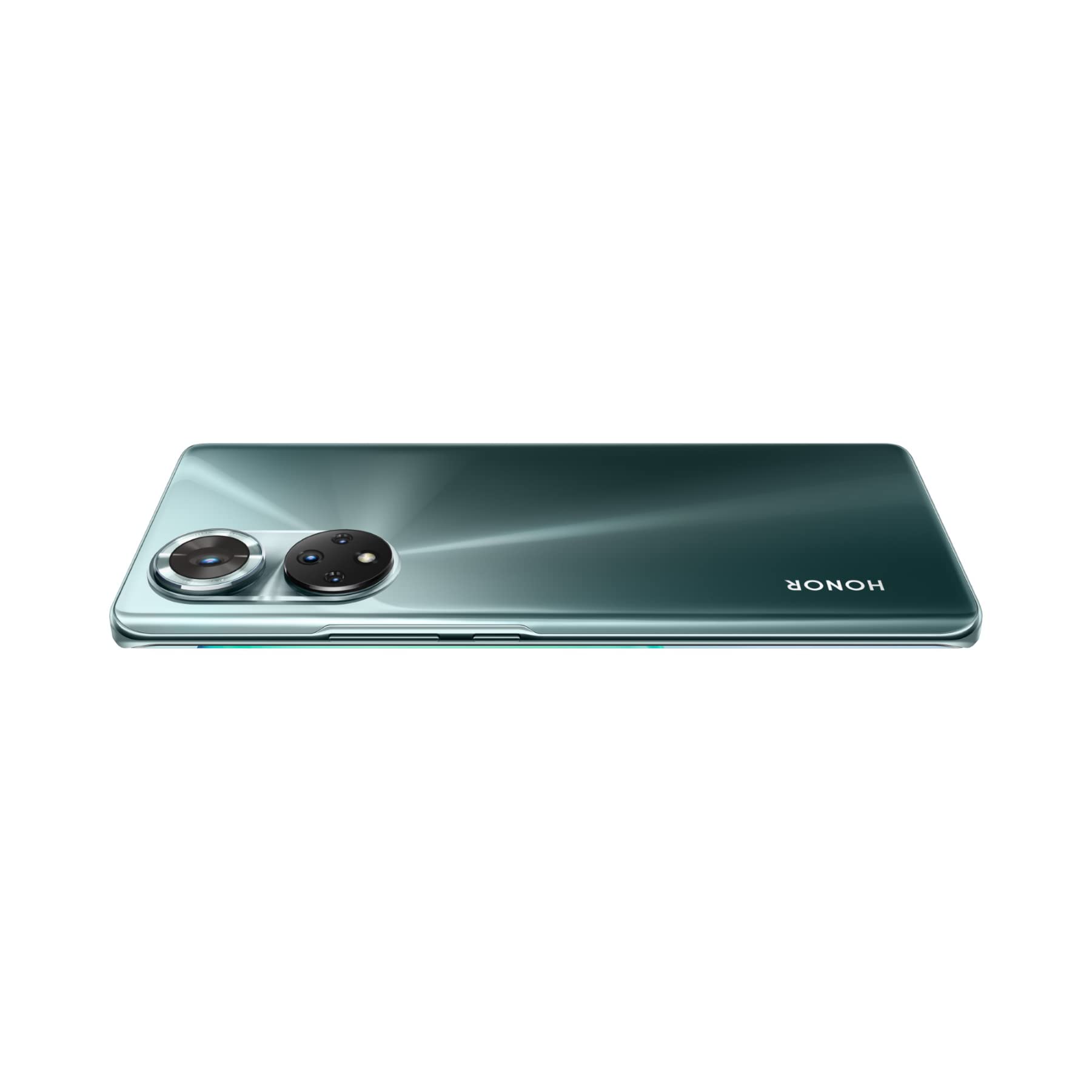 HONOR 50 Smartfon 5G, telefon komórkowy bez simlocka z 6 + 128 GB i kamerą 108 MP, Dual-SIM, zaokrąglony, 6,57-calowy wyświetlacz z 120 Hz i systemem Android 11, wersja globalna Emerald Green