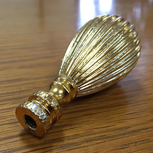 Image of Royal Designs Vase Shaped 3.5 inch Lamp Finial for Lamp Shade, Polished Brass